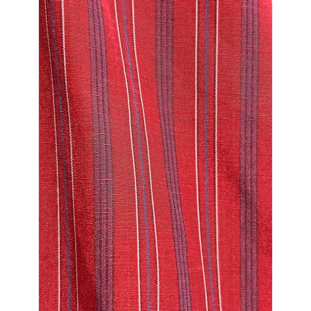 Vintage Chemise Lacoste Mens XXL Red Striped Short Sleeve Button Down Shirt - Picture 11 of 15
